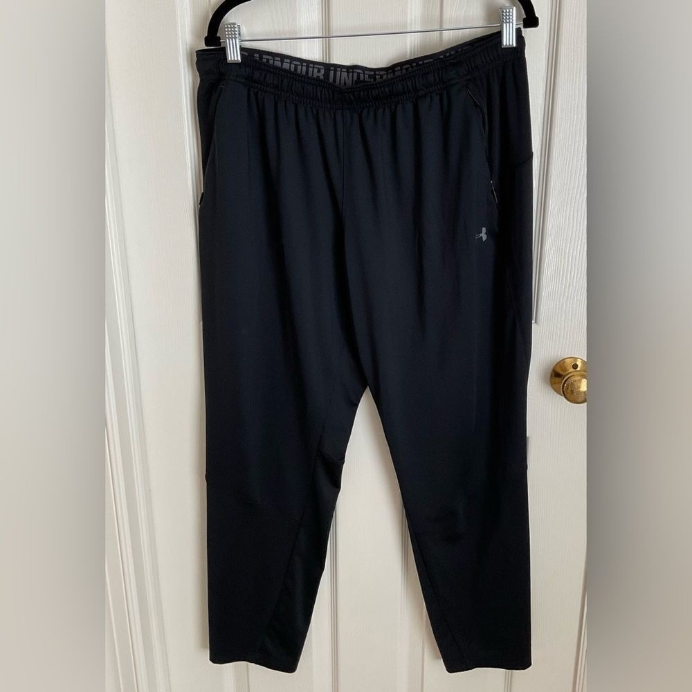 Under Armour Womens Black Fitted Workout Pants Size XL